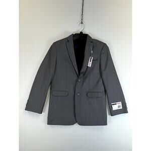 Izod Suit Coat Men’s Size 16/33R Gray Long Sleeve Polyester Blend NWT
